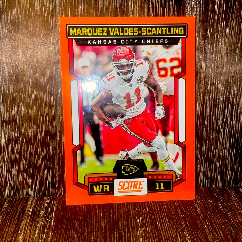 NFL Panini Score Marquez Valdes-Scantling Kansas City Chiefs Card